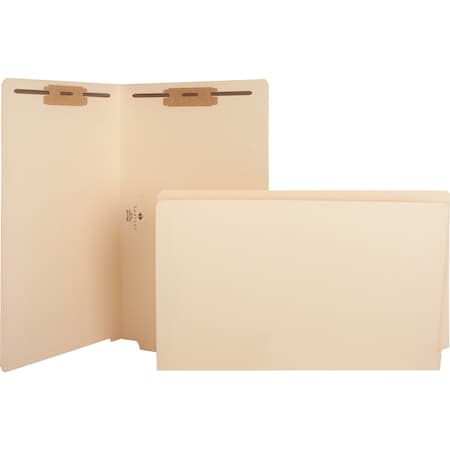 Business Source 11 Point Manila Fastener Folders Legal, PK50 17265